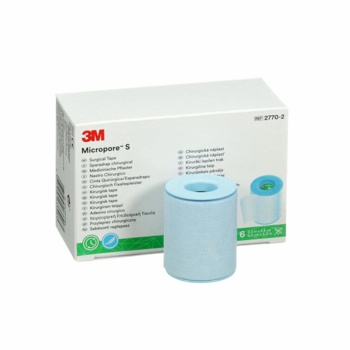 3M™ Micropore™ šetrně odstranitelná silikonová páska, 2770-2